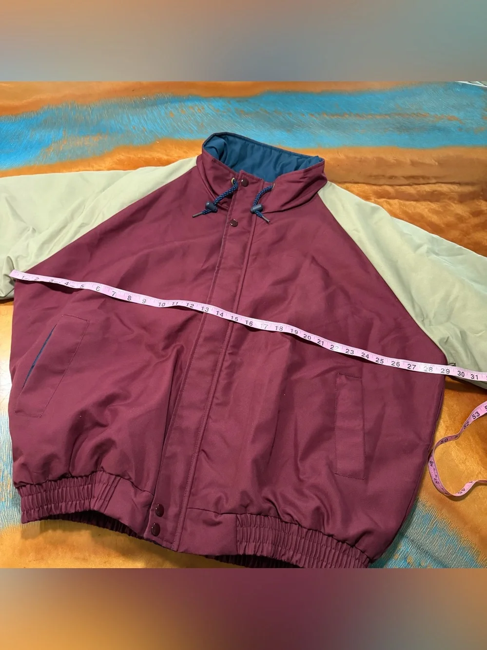 VTG Catalina La Paz Bomber Jacket 2XL Deadstock NWT Colorblock Made In USA 80s